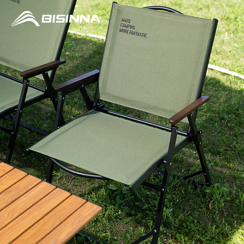 Outdoor Furniture Aluminium - BISINNA Outdoor Folding Camping Chair Portable