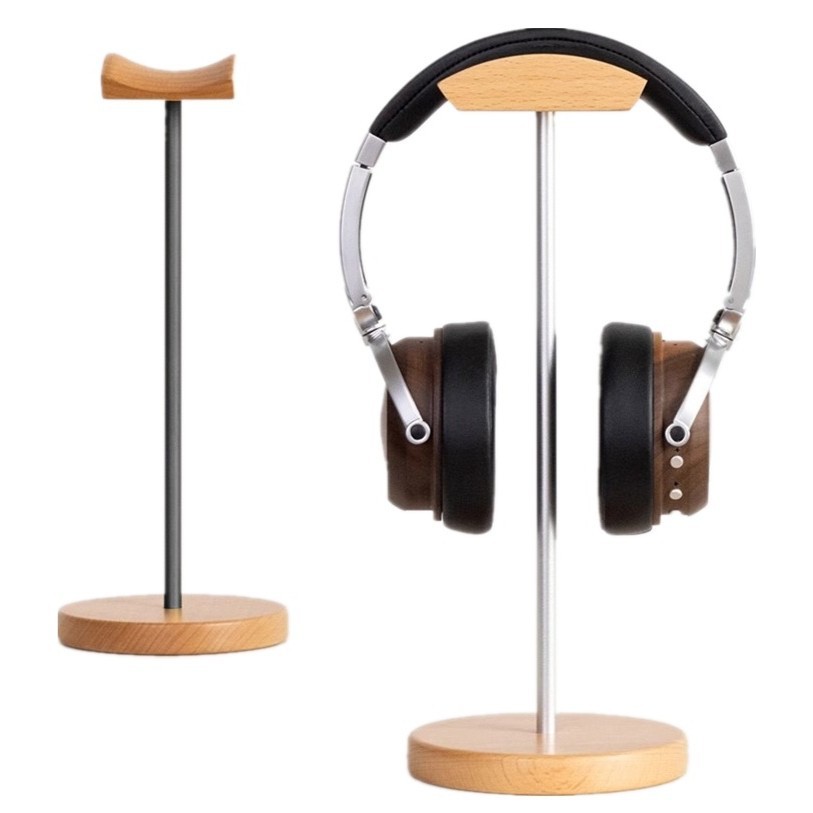 Outdoor Furniture Aluminium - Black Walnut Wood & Aluminum Headphone