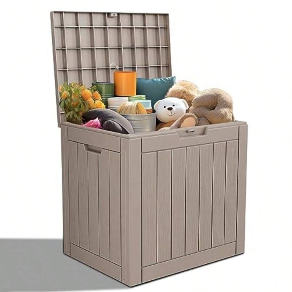 Lockable Resin Deck Box Outdoo - đánh giá và giá Outdoor Furniture Cushion