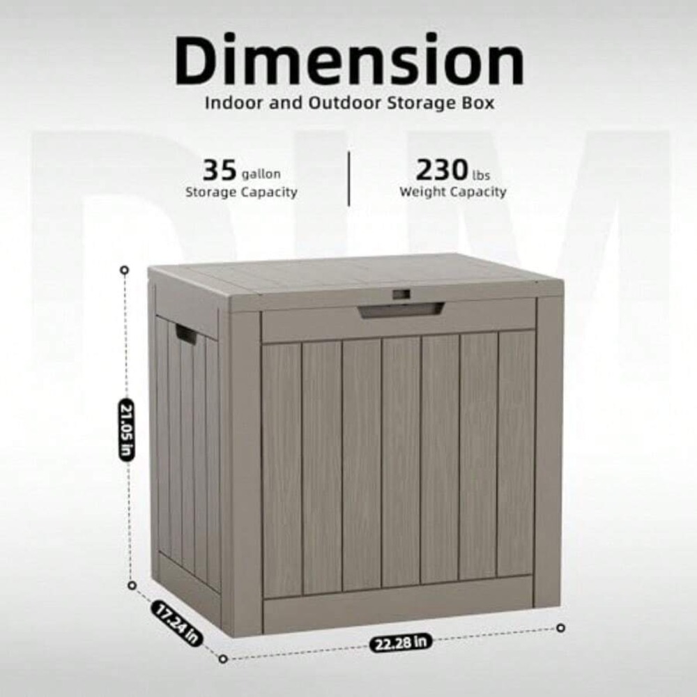45 Gallon Deck Box Outdoor Sto - đánh giá và giá Outdoor Furniture Cushion