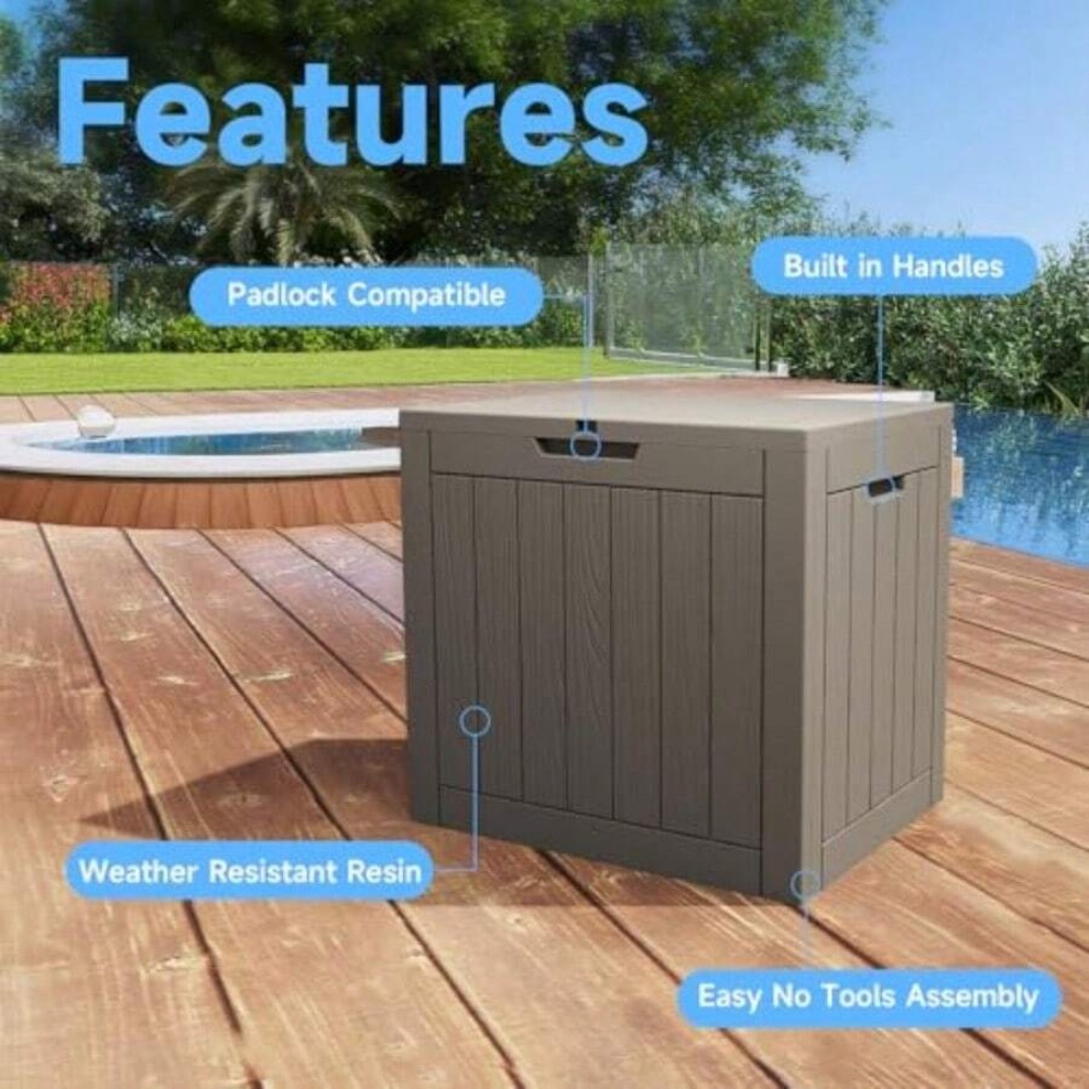 45 Gallon Deck Box Outdoor Sto - đánh giá và giá Outdoor Furniture Cushion