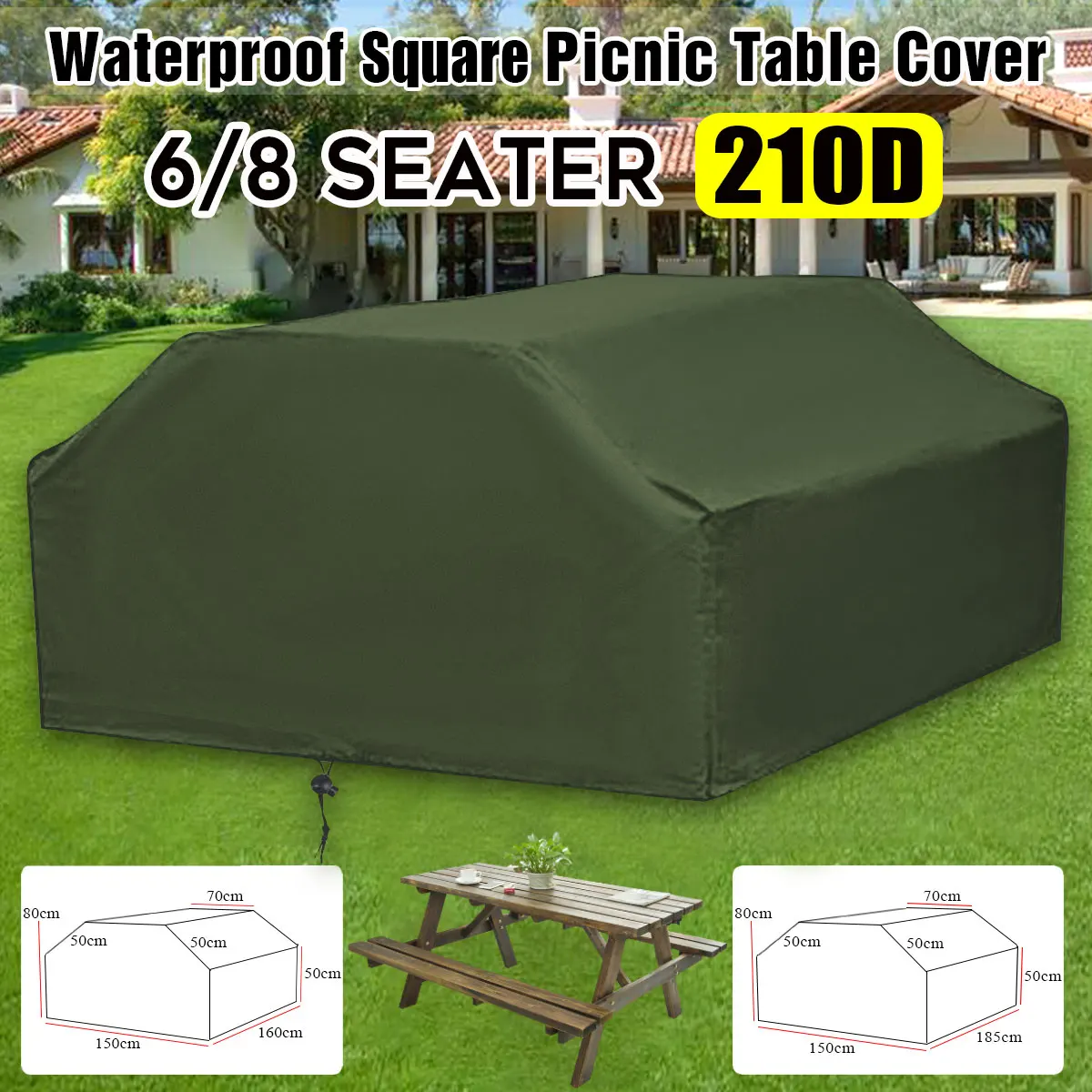 210D For 6/8 Seater Picnic Tab - đánh giá và giá Outdoor Furniture Paint