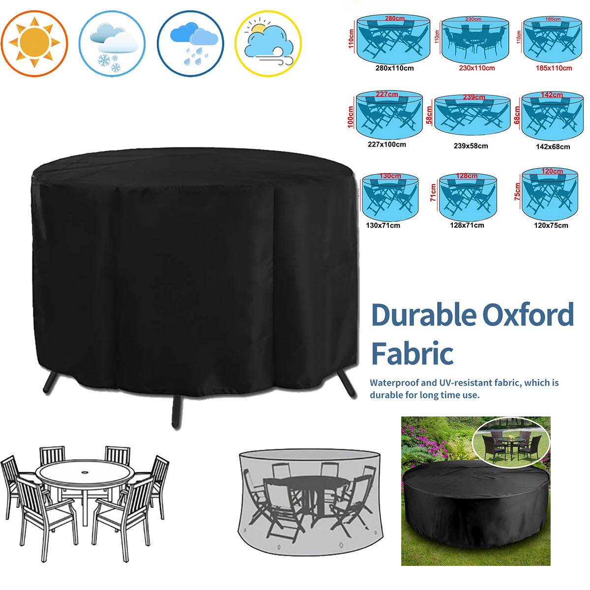 Round Cover Round Outdoor Gard - đánh giá và giá Outdoor Furniture Paint