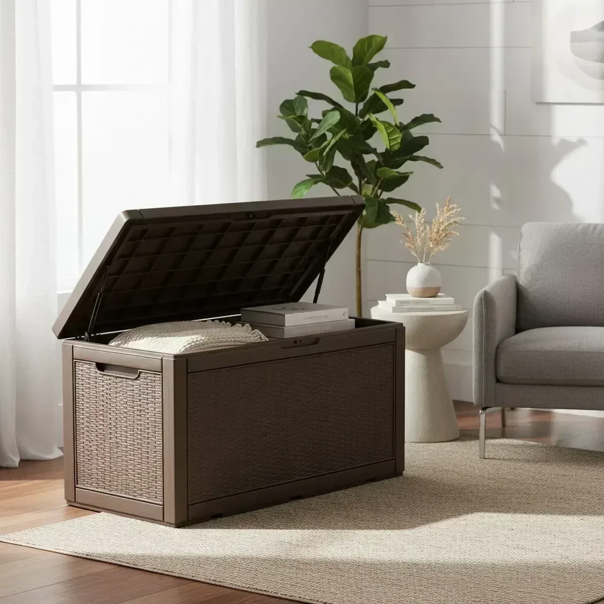 Large Outdoor Storage Bench Wa - đánh giá và giá Outdoor Furniture Cushion
