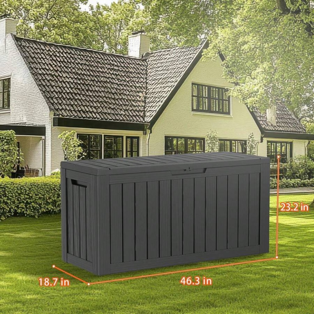 90 Gallon Lockable Resin Deck  - đánh giá và giá Outdoor Furniture Cushion