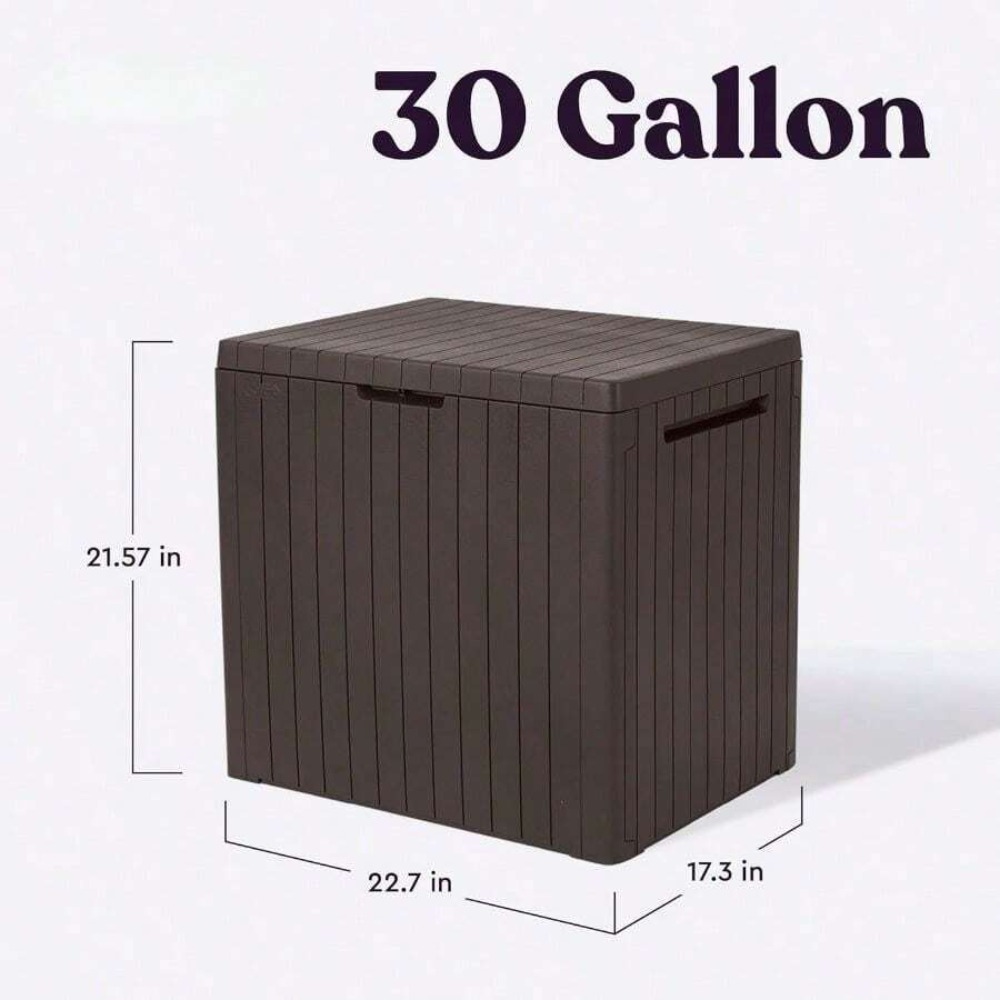 30 Gallon Resin Outdoor Storag - đánh giá và giá Outdoor Furniture Cushion