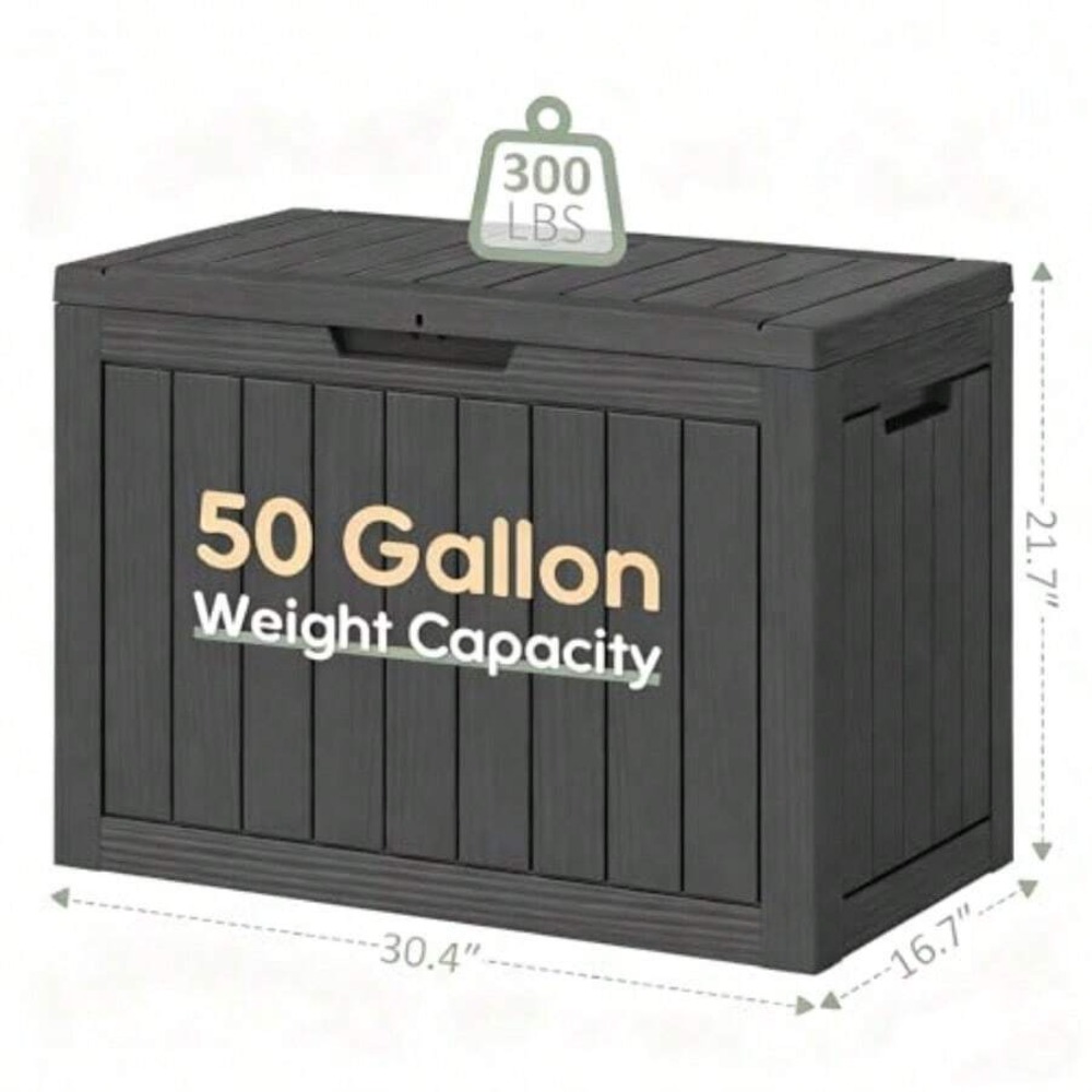 50 Gallon Outdoor Storage Box  - đánh giá và giá Outdoor Furniture Cushion